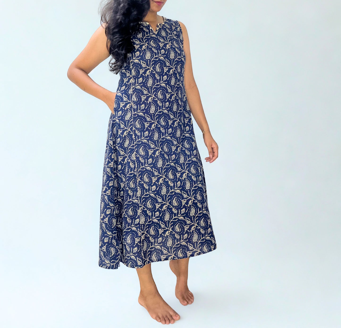 Tivah Indigo Trail Cotton Dress