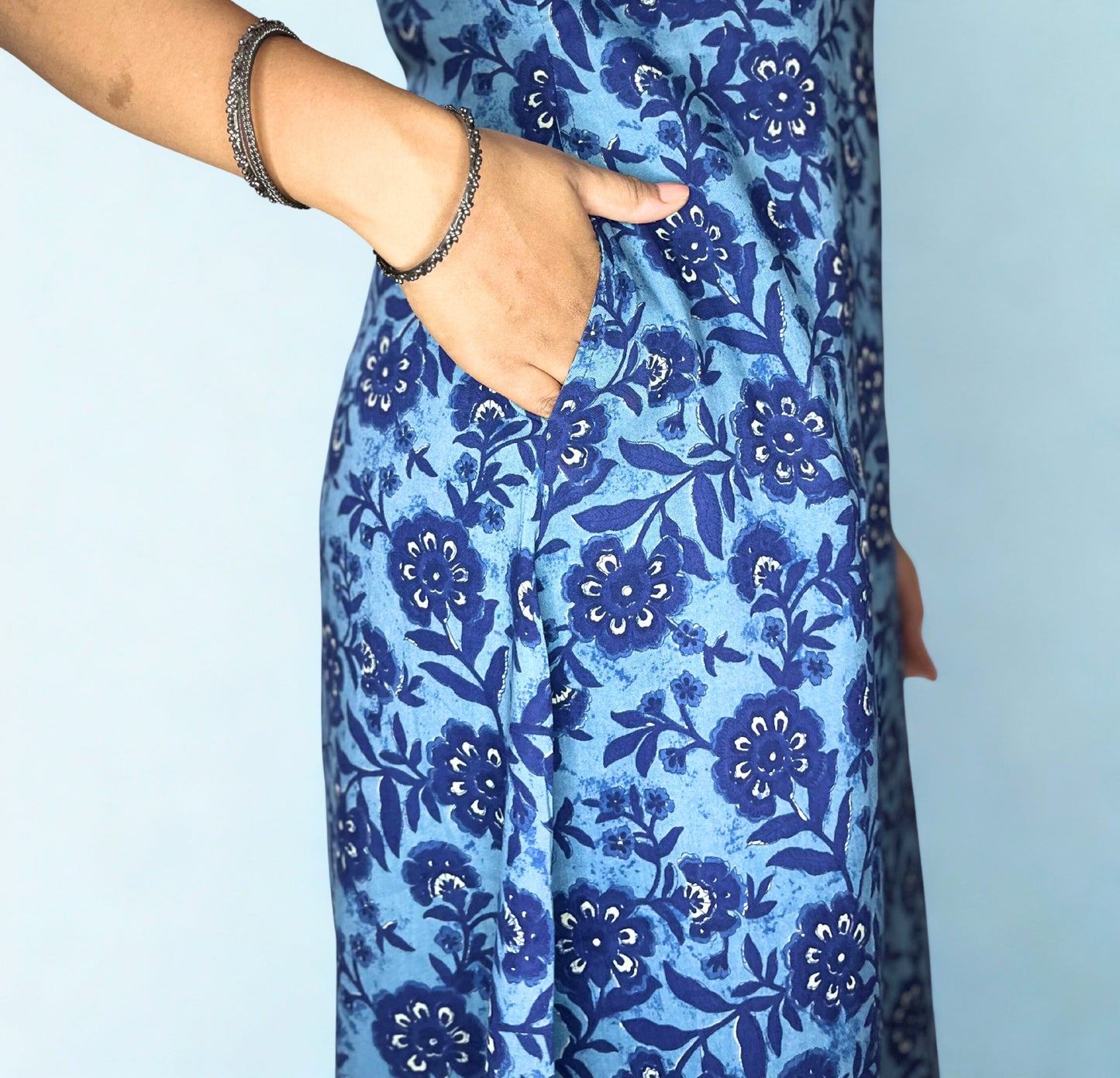 Tivah Indigo Whisper Sleeveless Co-ord Set