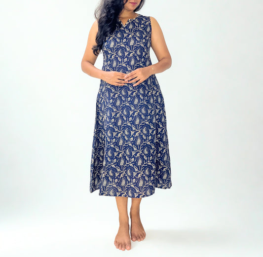 Tivah Indigo Trail Cotton Dress